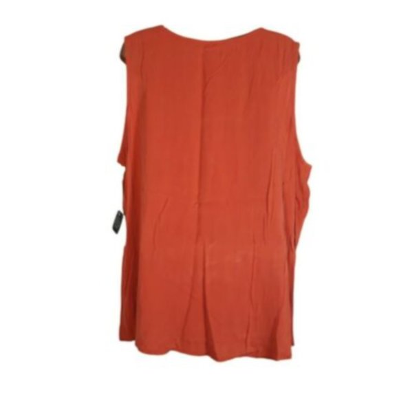 a.n.a a new approach blouse Women's Size XX Large Sleeveless Top Burnt Ochre - Picture 4 of 6